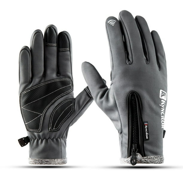 XL Leather Gloves Motorcycle Motorbike Waterproof Thermal Mittens